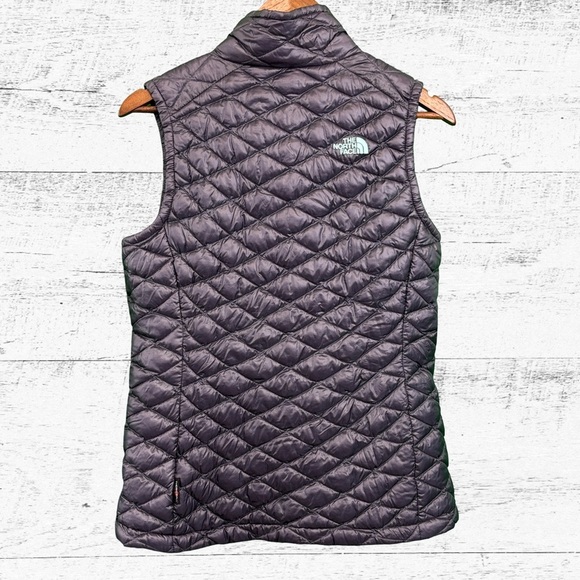 The North Face Purple and Blue Quilted Vest with Chevron Pattern - Picture 2 of 4